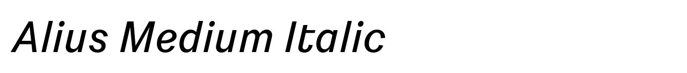 Alius Medium Italic image